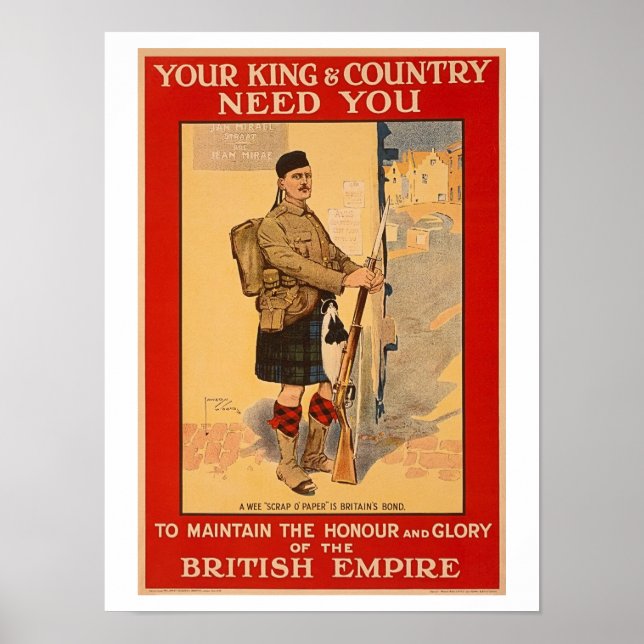 Poster Votre roi et votre pays ont besoin de vous, Empire (Devant)