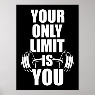 Poster Votre Seule Limite Est Vous - Motivation De Gymnas