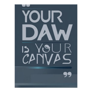 Poster Votre station de travail audio est votre toile opt