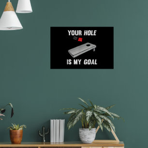 Poster Votre Trou Est Mon Objectif Phrase Inappropriée Co