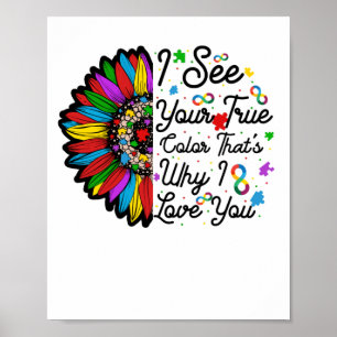 Poster Votre véritable infini couleur Rainbow Neurodiver