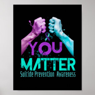 Poster Votre vie choisissez de continuer Prévention du su