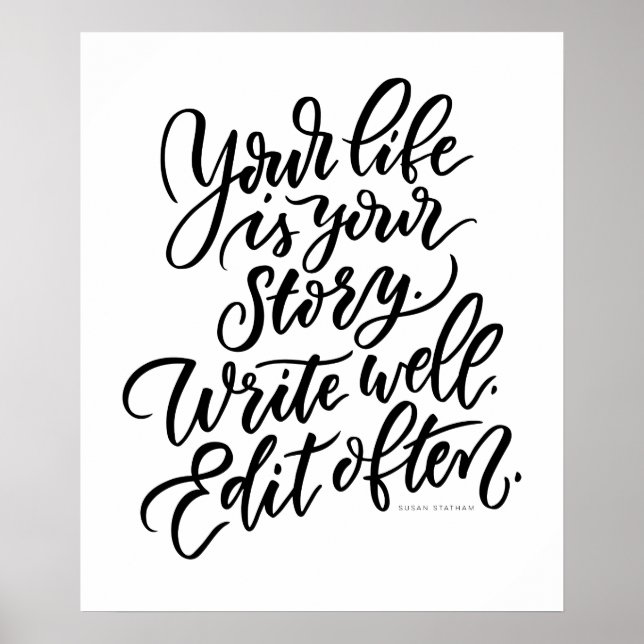 Poster Votre vie est votre histoire (Devant)