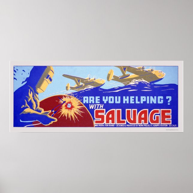 Poster Vous aidez ? Sauvegarde - WPA (Devant)