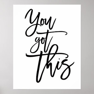 Poster Vous Avez Ce Devis Encourageant Noir