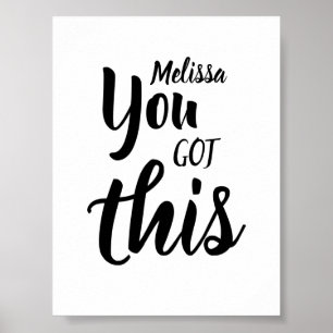 Poster Vous Avez Ce Devis Nom Personnalisé Inspirationnel