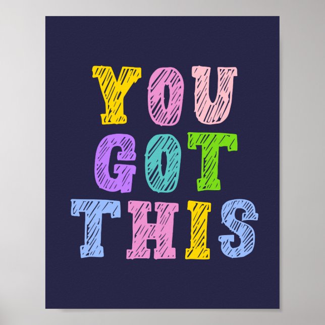 Poster Vous Avez Ce Rêve Gros Enfants Nursery Art (Devant)