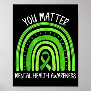 Poster Vous Comptez en Mai Nous Portons du Vert Santé Men