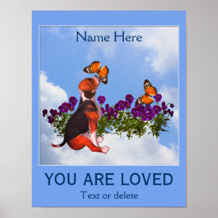 Poster Vous Êtes Aimé Inspirationnel Personnalisé