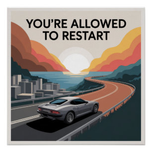 Poster Vous Êtes Autorisé À Redémarrer