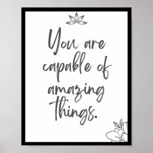 Poster Vous êtes capable de choses extraordinaires. Devis