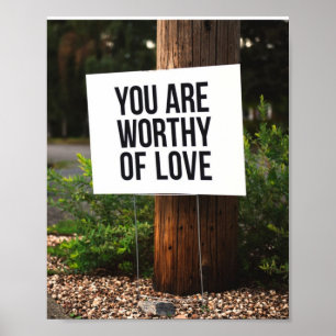 Poster Vous êtes digne d'amour