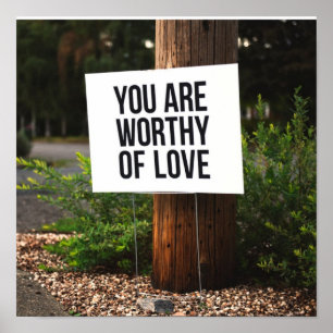 Poster Vous êtes digne d'amour