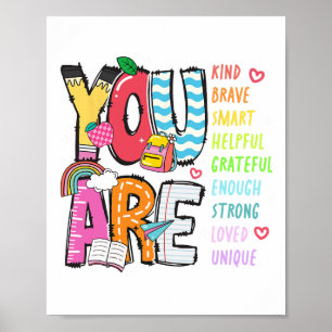 Poster Vous êtes gentil courageux intelligent serviable a