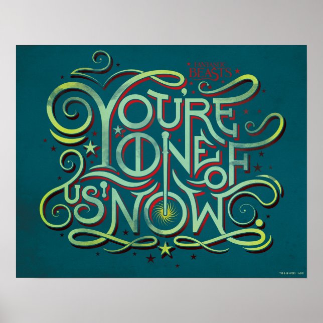 Poster Vous êtes l'un de nous maintenant Green Graphic (Devant)