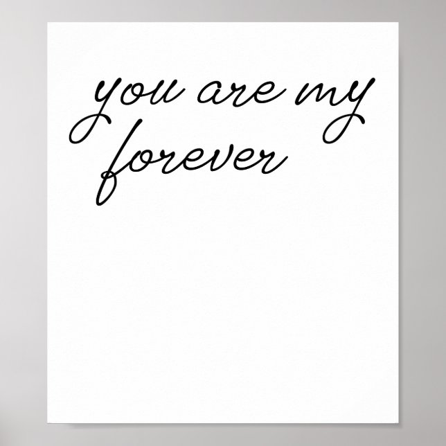 Poster Vous êtes mon Forever (Devant)