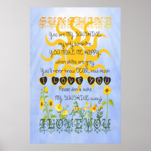 Poster Vous êtes mon soleil