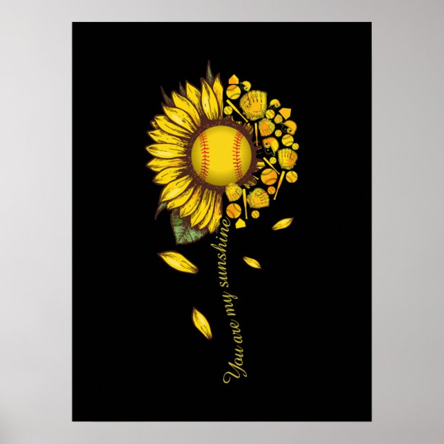 Poster Vous Êtes Mon Sunshine Tournesol (Devant)