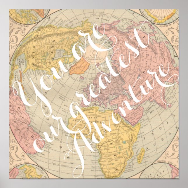 Poster Vous êtes notre plus grande chambre bébé de pépini (Devant)