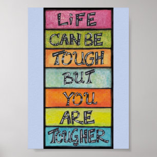 Poster Vous êtes plus résistant - Art amusant et inspiran