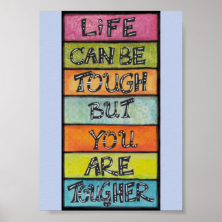 Poster Vous êtes plus résistant - Art amusant et inspiran