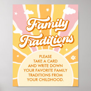 Poster Vous êtes Sunshine Baby shower Famille Traditions
