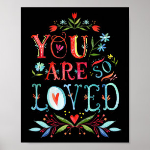 Poster Vous êtes tellement aimé Citation motivationnelle