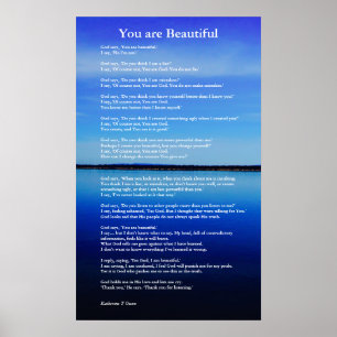 Poster Vous êtes un poème spirituel magnifique sur l'amou