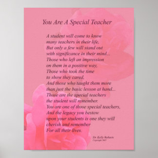 Poster Vous Êtes Un Professeur Spécial