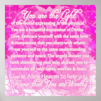 Poster Vous êtes Véritable message inspirant de Divine