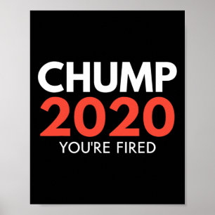 Poster Vous êtes viré - Trump perdant de l'élection de dé