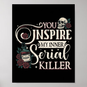 Poster Vous Inspire Mon Intérieur Serial Killer Retro Éff