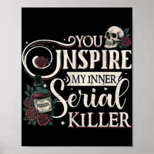 Poster Vous Inspire Mon Intérieur Serial Killer Retro Éff