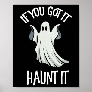 Poster Vous L'Avez Haunit Halloween Ghost Costume Éffraya