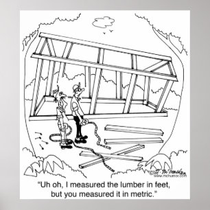 Poster Vous l'avez mesuré en mètres et en pieds