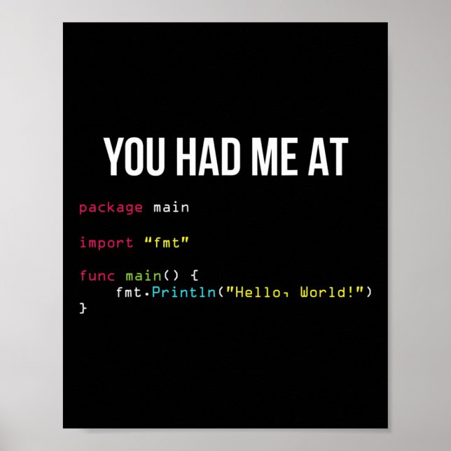 Poster Vous m'avez eu à Hello World Coding Cool Gaming Ch (Devant)