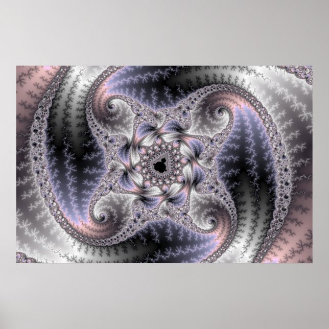 Poster Vous me tournez rond - Art Fractal (Devant)