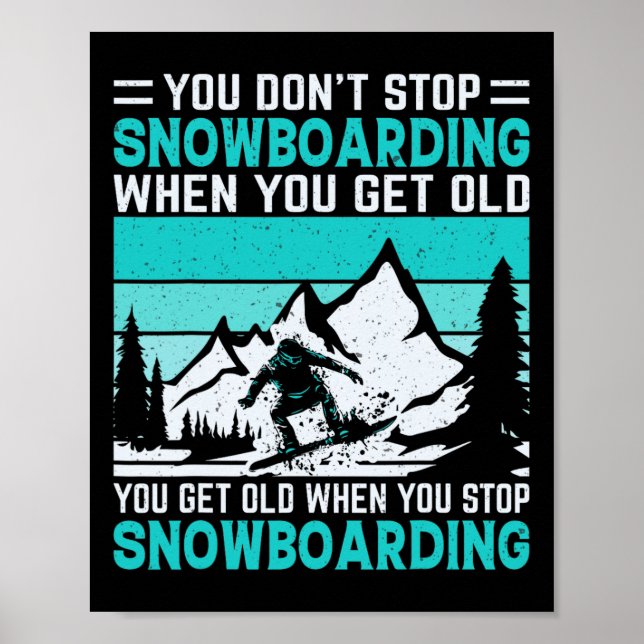Poster Vous n'arrêtez pas de faire du snowboard quand vou (Devant)