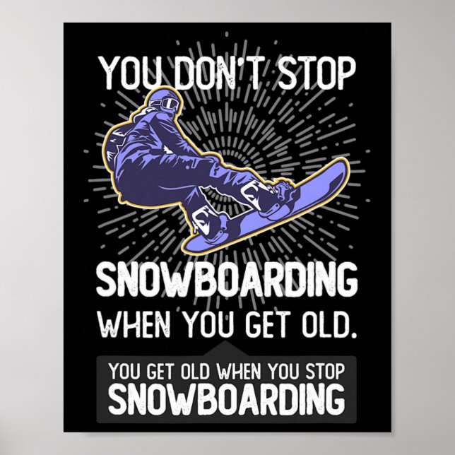 Poster Vous n'arrêtez pas de faire du snowboard quand vou (Devant)