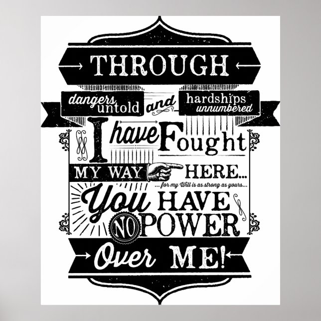 Poster Vous n'avez aucun pouvoir sur moi (Devant)