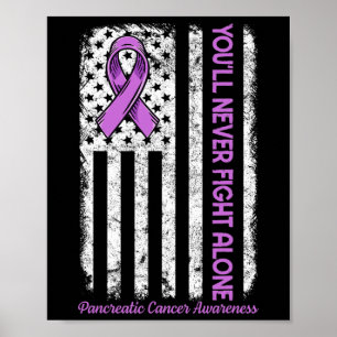 Poster Vous ne lutterez jamais seul contre le cancer panc