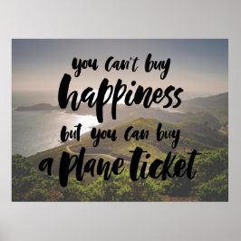 Poster Vous ne pouvez pas acheter le bonheur