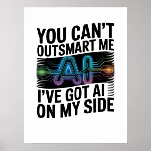 Poster Vous ne pouvez pas m'exciser - AI sur mon côté des