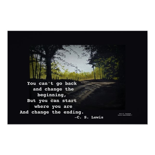 POSTER VOUS NE POUVEZ PAS REVENIR C.S.LEWIS (Devant)