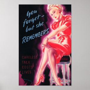Poster Vous oubliez - mais elle se rappelle - 2ÈME GUERRE