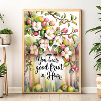 Vous Portez De Bons Fruits En Lui Art Mur Chrétien