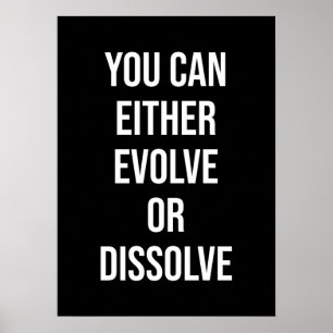 Poster Vous pouvez évoluer ou se dissoudre, Gym, Hustle S