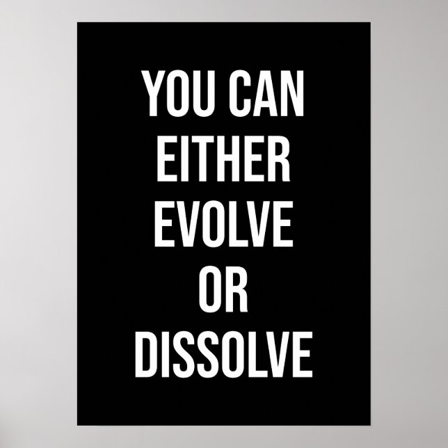 Poster Vous pouvez évoluer ou se dissoudre, Gym, Hustle S (Devant)