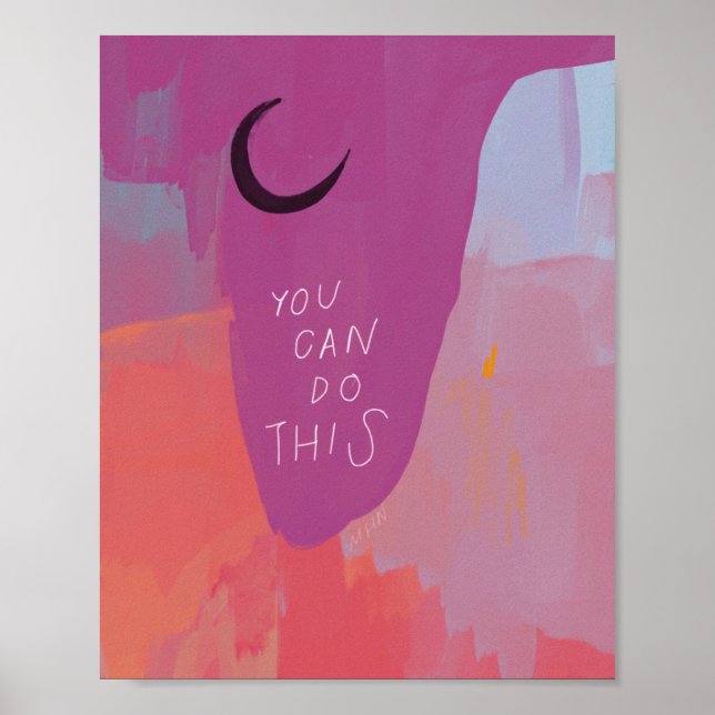 Poster Vous Pouvez Le Faire - Citation Inspirationnelle A (Devant)
