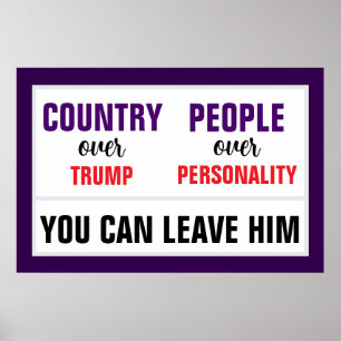 Poster Vous pouvez quitter le pays de Trump au profit du 